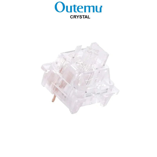 Outemu clear crystal switches with transparent housing and metal pins