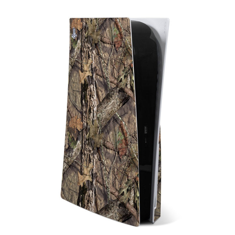 PS5 console skin, woodland camouflage pattern for front and sides
