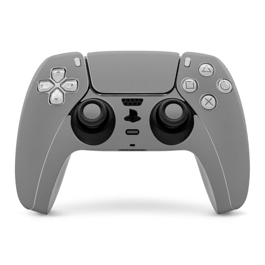 Grey controller skin for PS5 DualSense, covering front buttons and touchpad area