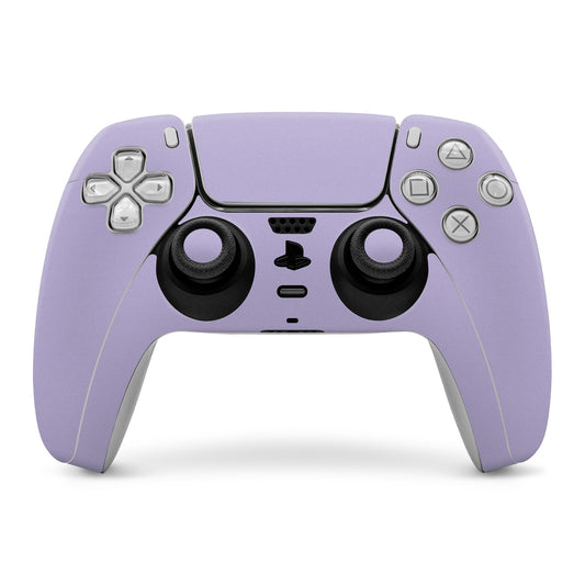 Lavender PS5 controller skin with button and thumbstick cutouts