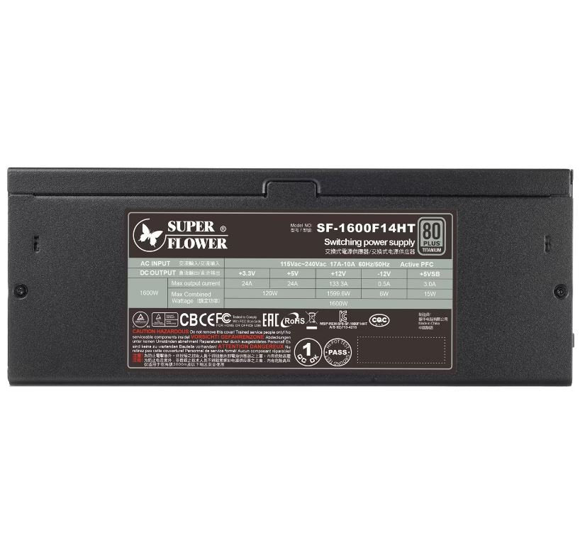 Super Flower Leadex Titanium 1600W 80+ Power Supply