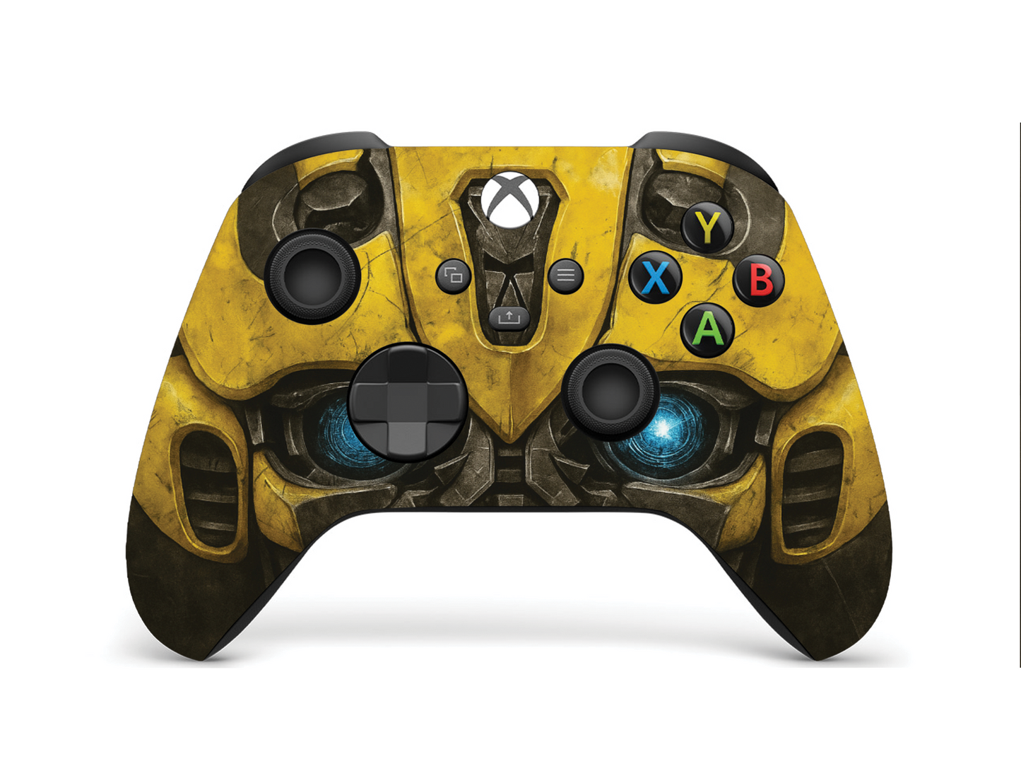 Bumblebee-themed Xbox Series X/S controller with yellow grips and button layout