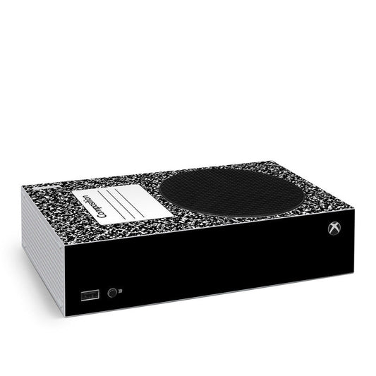 Xbox Series S skin with black speckled top and circular center cutout