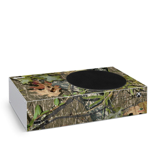 Microsoft Xbox Series S skin with camouflage print and oval top cover