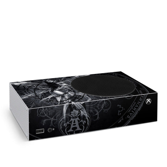 Xbox Series S skin—Unseelie Bound design, packaged with controller graphics