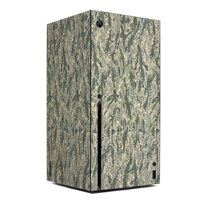 Xbox Series X skin with ABU camo pattern, port and button cutouts