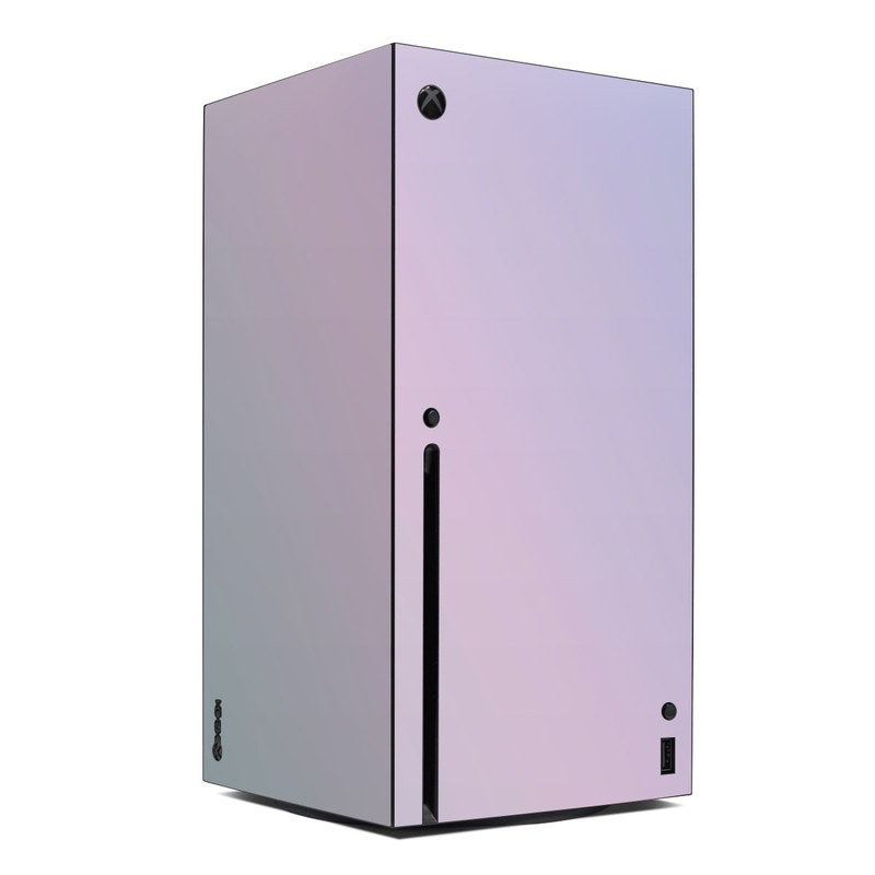 Xbox Series X console skin, lilac-to-purple gradient with Xbox logo cutout