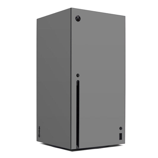 Grey Xbox Series X console skin with Xbox logo and port cutouts