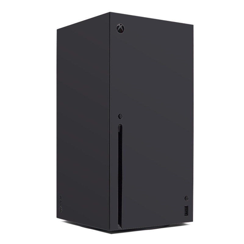 Xbox Series X skin, slate gray matte finish with Xbox logo and cutouts for ports