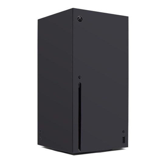 Xbox Series X skin, slate gray matte finish with Xbox logo and cutouts for ports