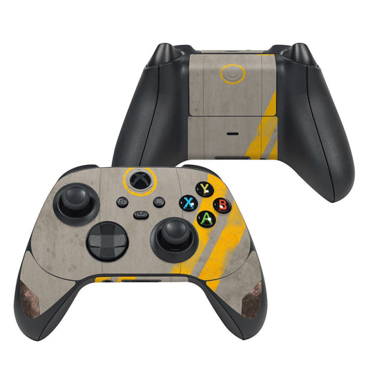 Xbox Series X controller skin with gray base and yellow accent button layout