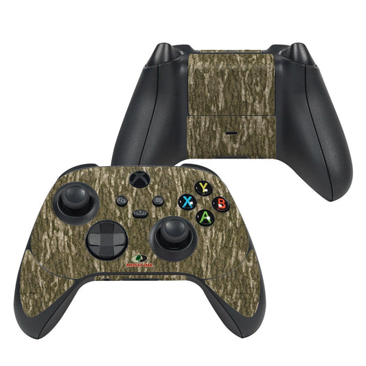 Xbox Series X controller skin with mossy oak camouflage wrap for grips and buttons