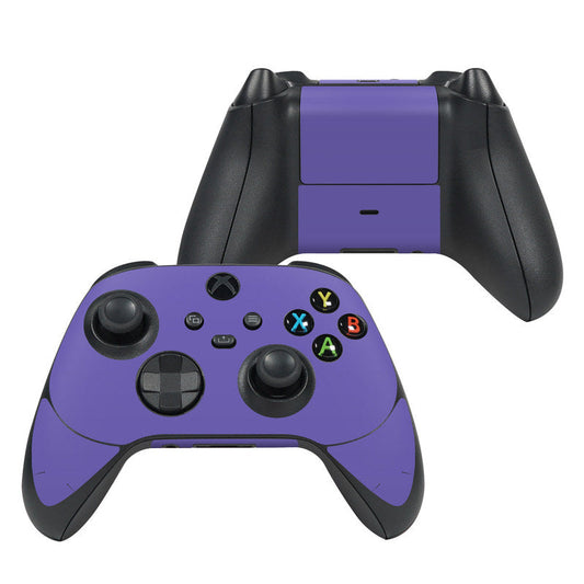Purple Xbox Series X controller skin for front buttons and thumbsticks
